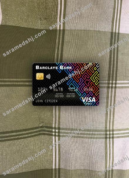 USA Barclays Bank visa card photolook front